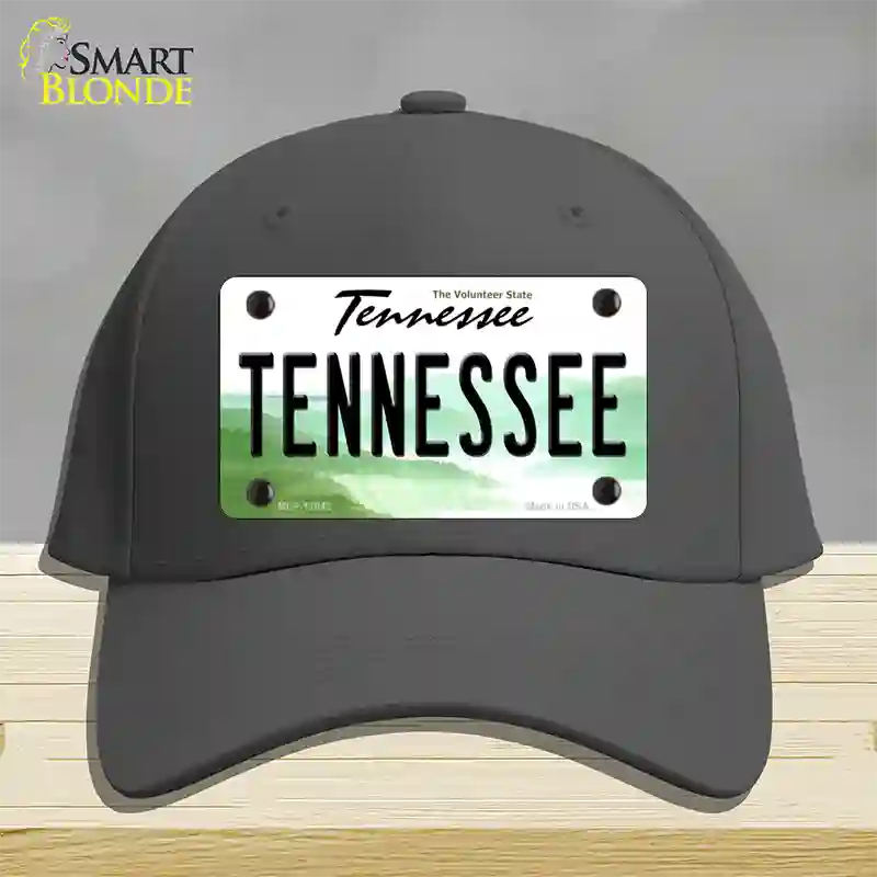 Tennessee Volunteer State Novelty License Plate Hat Cotton / Charcoal