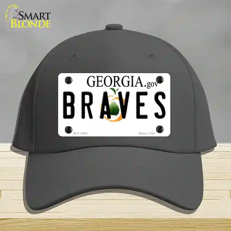 Georgia Braves Novelty License Plate Hat Cotton / Charcoal