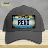 Nevada Reno Novelty License Plate Hat Cotton / Charcoal