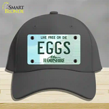 Eggs New Hampshire State Novelty License Plate Hat Cotton / Charcoal