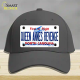 Queen Annes Revenge North Carolina State Novelty License Plate Hat Cotton / Charcoal