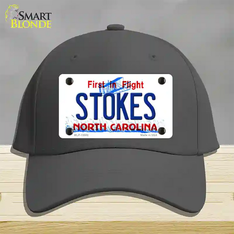 Stokes North Carolina State Novelty License Plate Hat Cotton / Charcoal