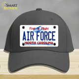 Air Force North Carolina State Novelty License Plate Hat Cotton / Charcoal