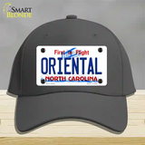 Oriental North Carolina State Novelty License Plate Hat Cotton / Charcoal