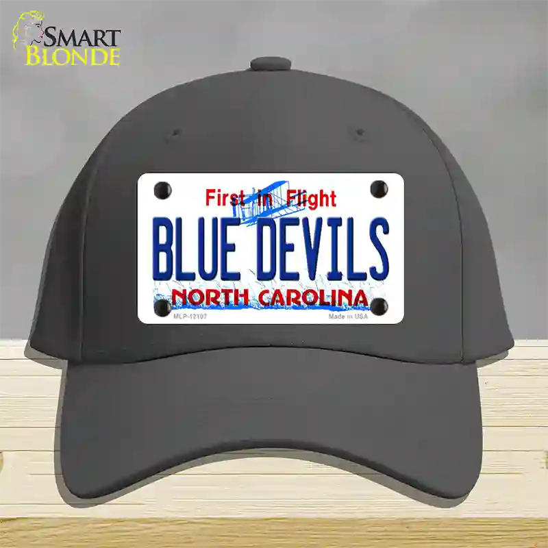 Blue Devils North Carolina State Novelty License Plate Hat Cotton / Charcoal