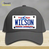 Wilson North Carolina Flight Novelty License Plate Hat Cotton / Charcoal