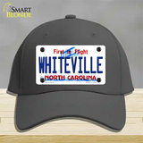 Whiteville North Carolina State Novelty License Plate Hat Cotton / Charcoal