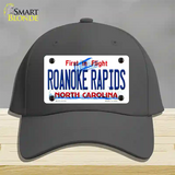 Roanoke Rapids North Carolina State Novelty License Plate Hat Cotton / Charcoal