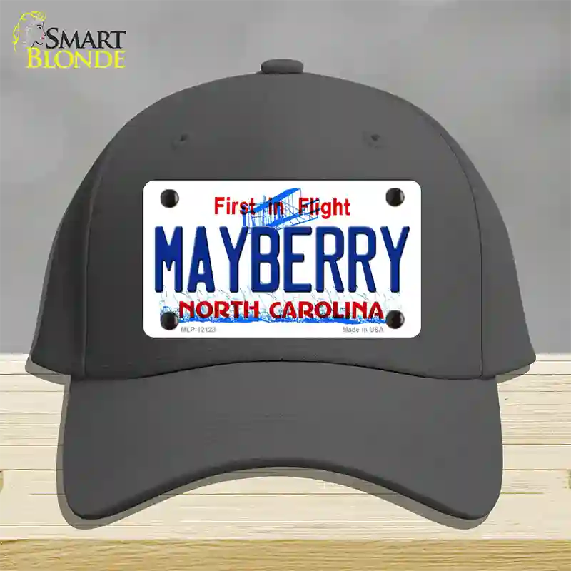 Mayberry North Carolina State Novelty License Plate Hat Cotton / Charcoal