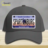 Spartanburg South Carolina State Novelty License Plate Hat Cotton / Charcoal