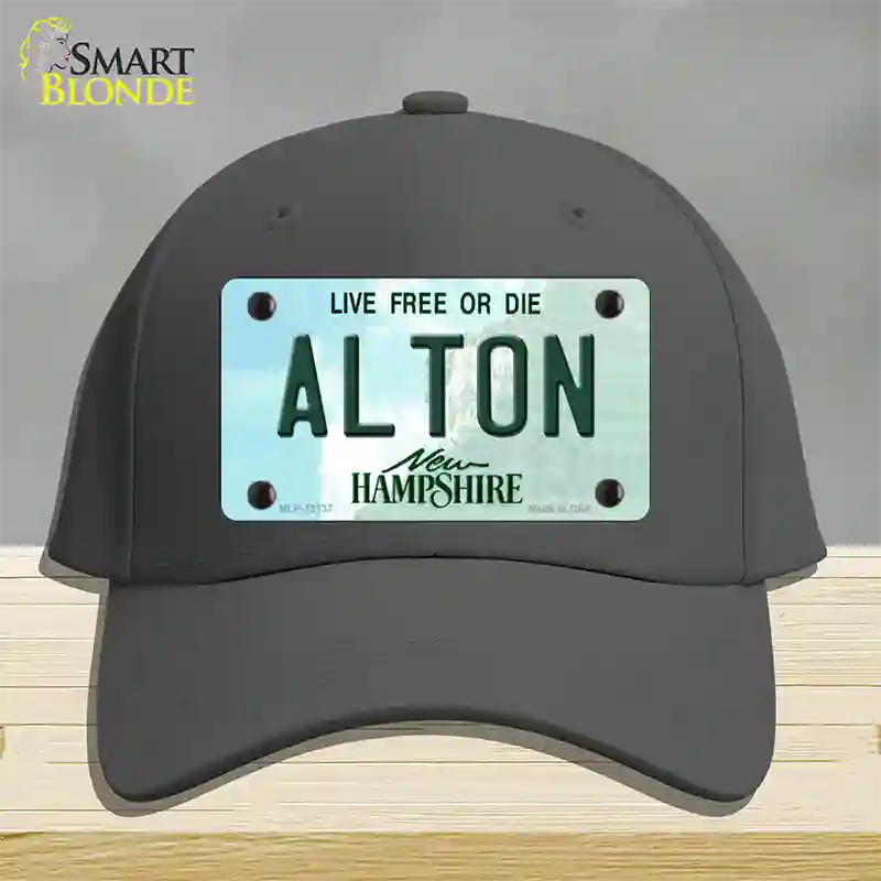 Alton New Hampshire Novelty License Plate Hat Cotton / Charcoal