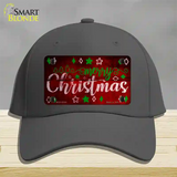 Merry Christmas Red Novelty License Plate Hat Cotton / Charcoal