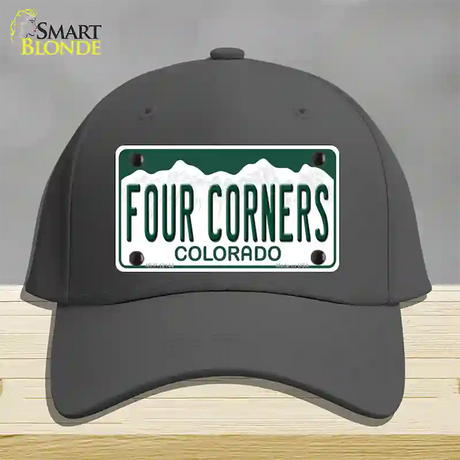 Four Corners Colorado Novelty License Plate Hat Cotton / Charcoal