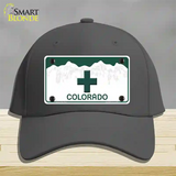 Marajuana Cross Colorado Novelty License Plate Hat Cotton / Charcoal