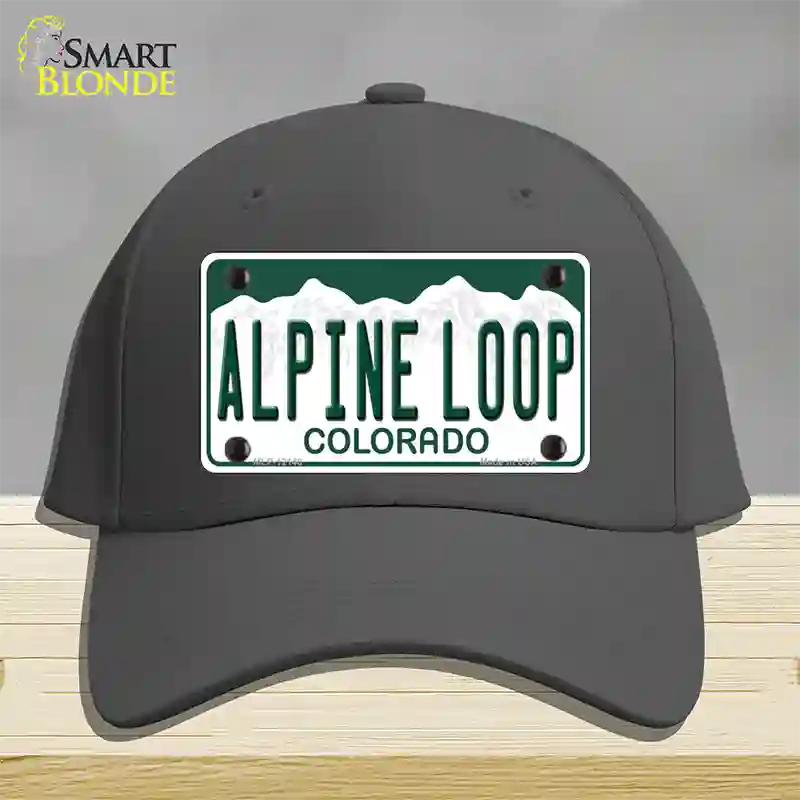 Alpine Loop Colorado Novelty License Plate Hat Cotton / Charcoal