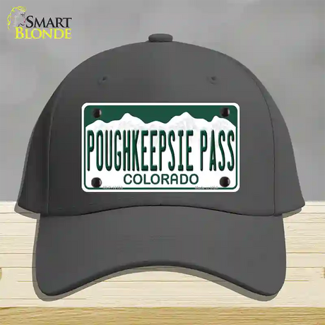 Poughkeepsie Pass Colorado Novelty License Plate Hat Cotton / Charcoal