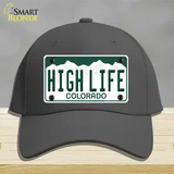 High Life Colorado Novelty License Plate Hat Cotton / Charcoal