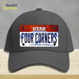 Utah Four Corners Novelty License Plate Hat Cotton / Charcoal