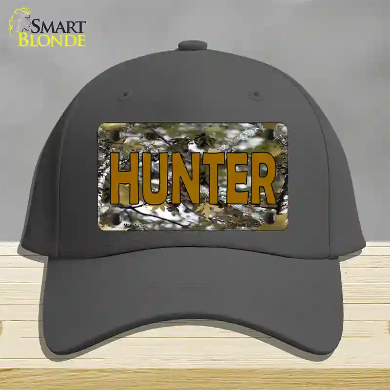 Hunter Camouflage Novelty License Plate Hat Cotton / Charcoal