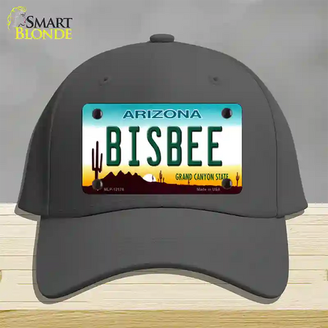 Bisbee Arizona Novelty License Plate Hat Cotton / Charcoal