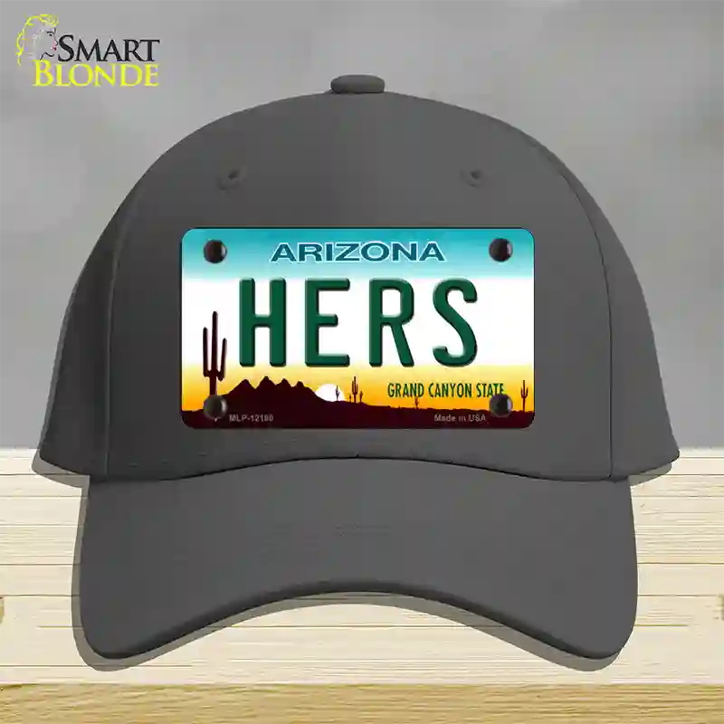 Hers Arizona Novelty License Plate Hat Cotton / Charcoal