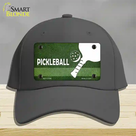 Pickleball Novelty License Plate Hat Cotton / Charcoal