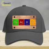 Teacher Periodic Table Wood Novelty License Plate Hat Cotton / Charcoal