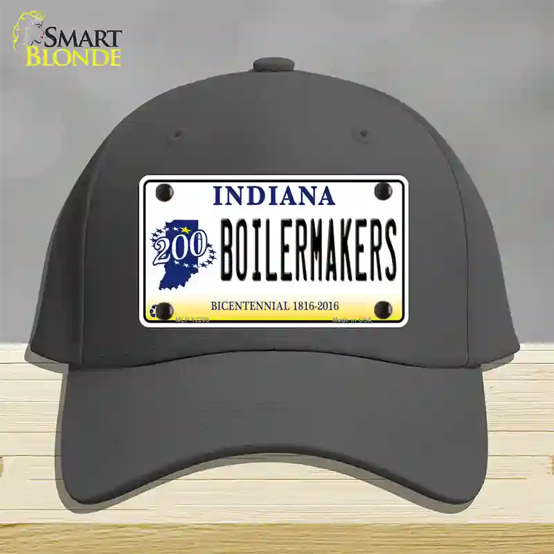 Boilermakers Indiana Novelty License Plate Hat Cotton / Charcoal