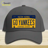 Go Yankees New York Novelty License Plate Hat Cotton / Charcoal