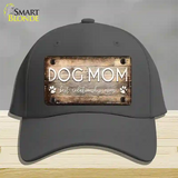 Dog Mom Novelty License Plate Hat Cotton / Charcoal