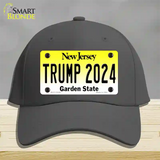 Trump 2024 New Jersey Novelty License Plate Hat Cotton / Charcoal