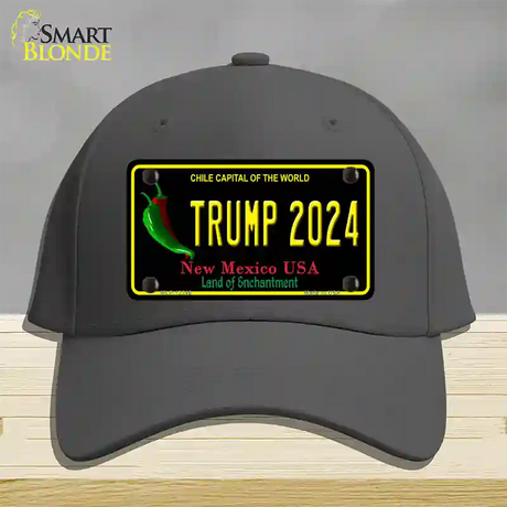 Trump 2024 New Mexico Novelty License Plate Hat Cotton / Charcoal