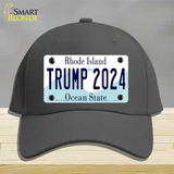 Trump 2024 Rhode Island Novelty License Plate Hat Cotton / Charcoal