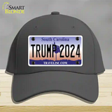 Trump 2024 South Carolina Novelty License Plate Hat Cotton / Charcoal