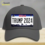 Trump 2024 Texas Novelty License Plate Hat Cotton / Charcoal