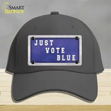 Just Vote Blue Novelty License Plate Hat Cotton / Charcoal