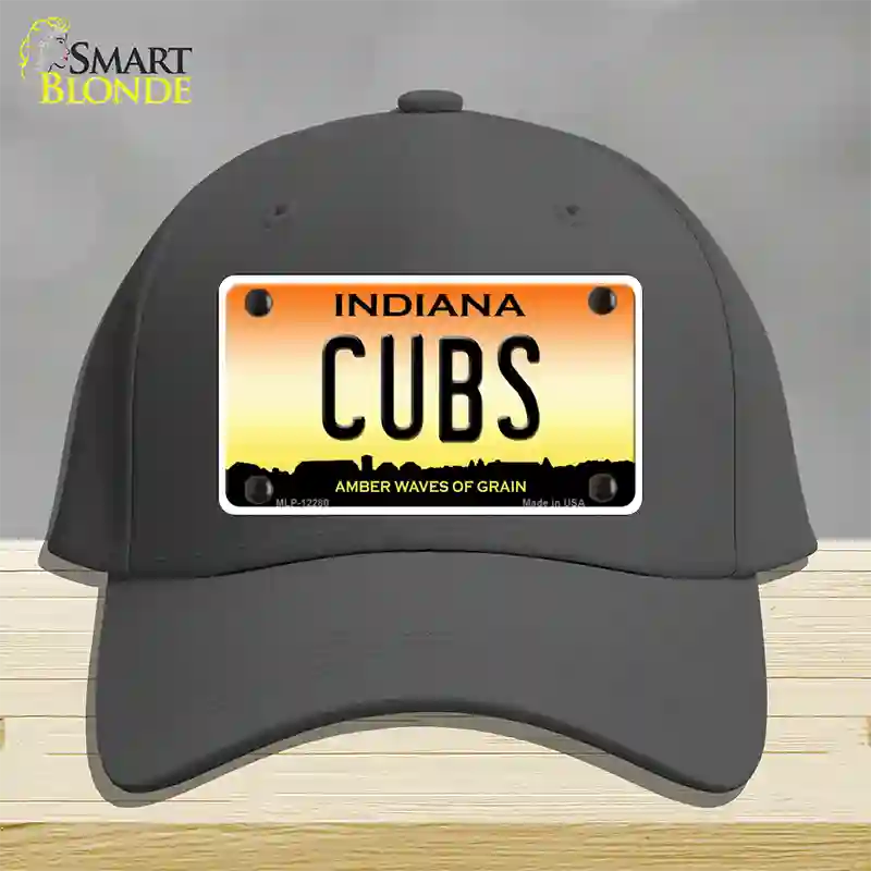 Cubs Indiana Novelty License Plate Hat Cotton / Charcoal