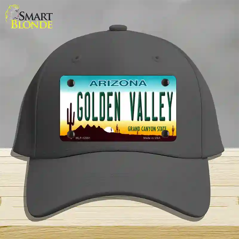 Golden Valley Arizona Novelty License Plate Hat Cotton / Charcoal