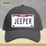 Ohio Jeeper Novelty License Plate Hat Cotton / Charcoal