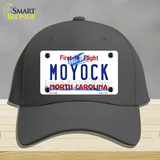 Moyock North Carolina Novelty License Plate Hat Cotton / Charcoal