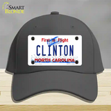 North Carolina Clinton Novelty License Plate Hat Cotton / Charcoal