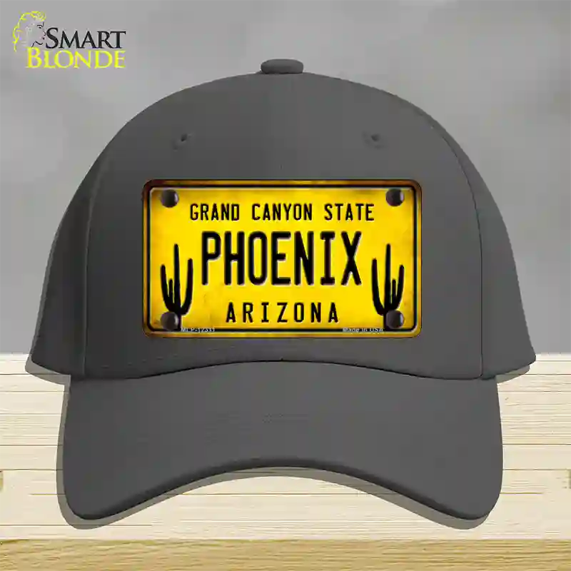 Arizona Phoenix Novelty License Plate Hat Cotton / Charcoal