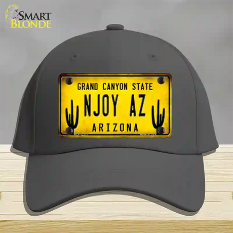 Arizona NJOY AZ Novelty License Plate Hat Cotton / Charcoal