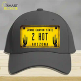 Arizona 2 Hot Novelty License Plate Hat Cotton / Charcoal