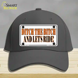 Ditch The Bitch Novelty License Plate Hat Cotton / Charcoal