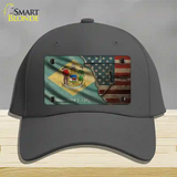 Delaware/American Flag Novelty License Plate Hat Cotton / Charcoal