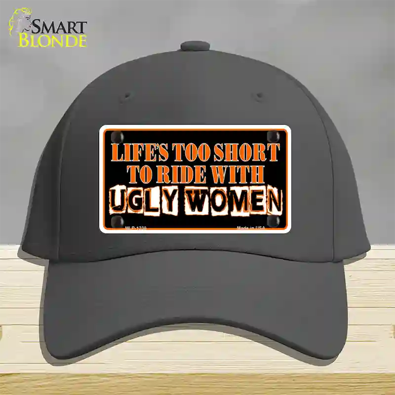 Lifes Too Short Novelty License Plate Hat Cotton / Charcoal