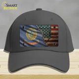 Idaho/American Flag Novelty License Plate Hat Cotton / Charcoal