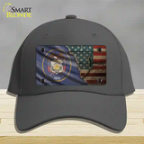 Utah/American Flag Novelty License Plate Hat Cotton / Charcoal