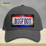 Bigfoot Ohio Novelty License Plate Hat Cotton / Charcoal